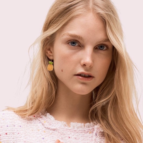 KATE SPADE • By The Pool Pineapple Drop Earrings - Picture 2 of 5